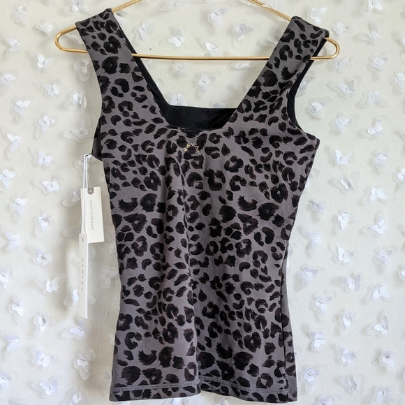 Varley Aletta Tank Top Carbon Cheetah Print S NEW - Picture 7 of 7
